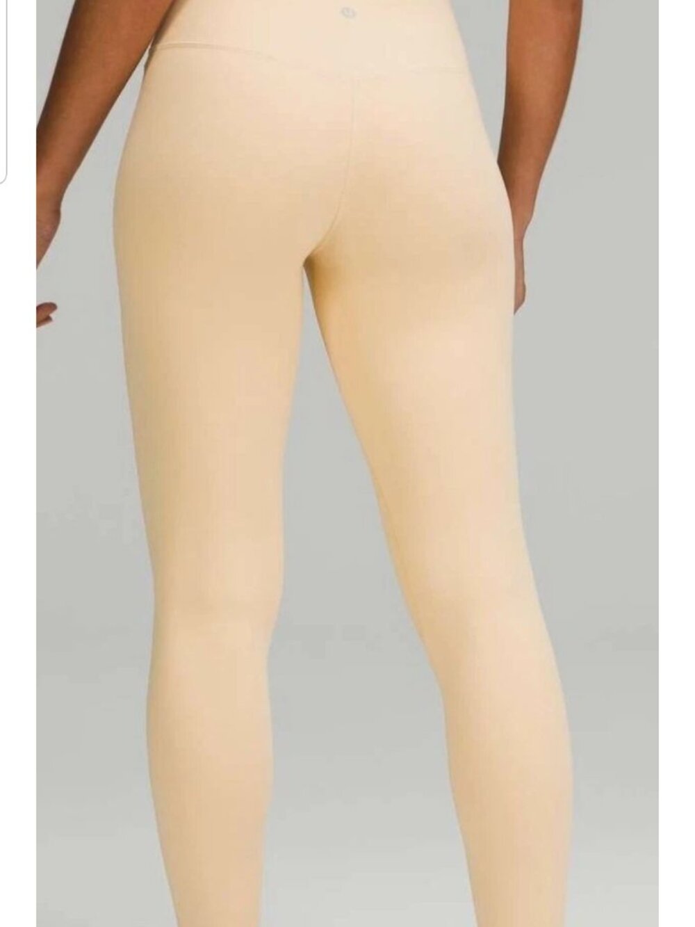 Lululemon Nulu Proscetto Skintone Butter Yellow 25" High Rise Align Pant Size 4 - Picture 2 of 8